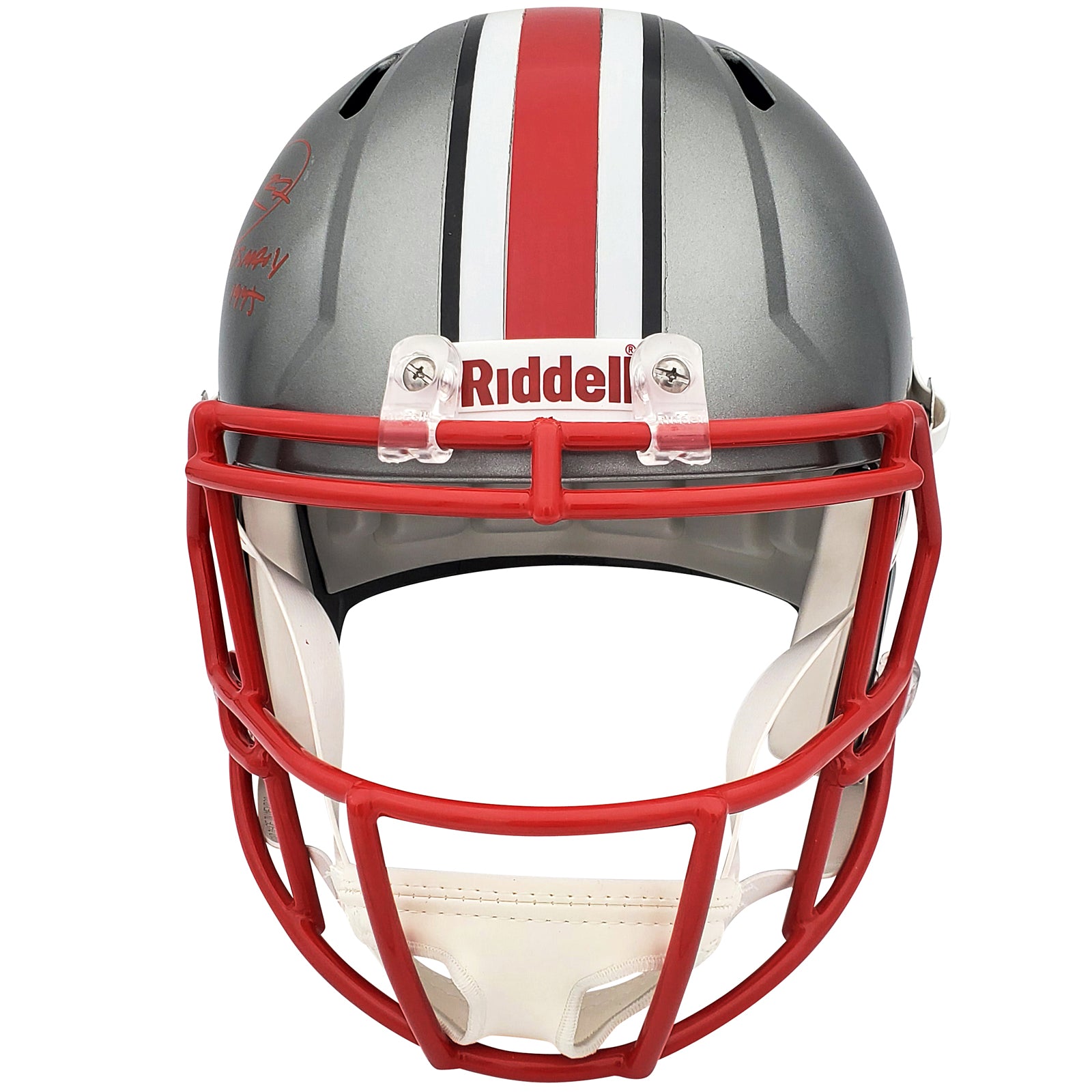 ohio state speedflex helmet Eddie George Autographed Ohio State Buckeyes Deluxe Full-Size Replica – Palm Beach Autographs LLC