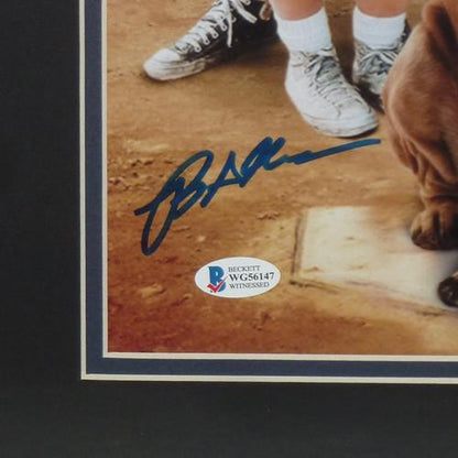 The Sandlot Cast Autographed Vertical (Dog at Home Plate) Deluxe Framed 11x14 Movie Poster - 6 signatures - Beckett