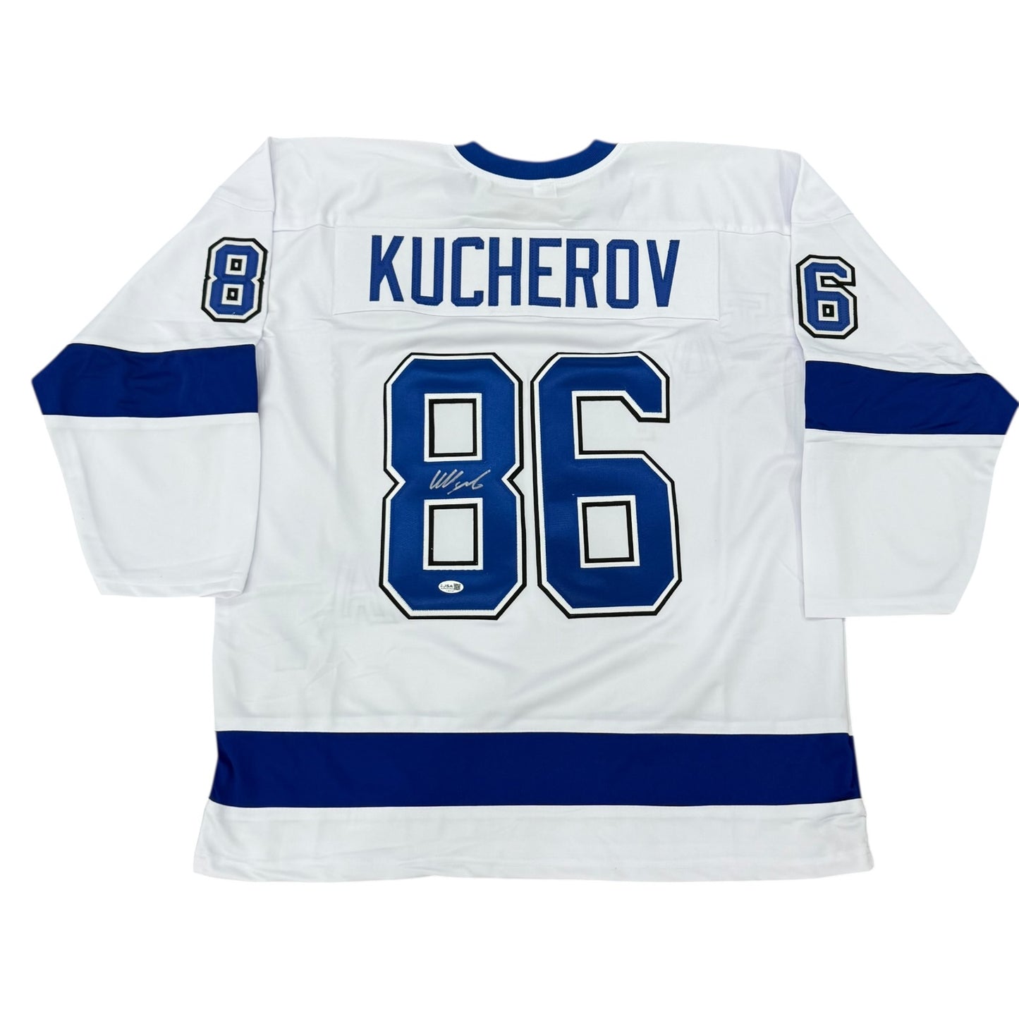Nikita Kucherov Autographed Tampa Bay (White #86) Custom Jersey - JSA