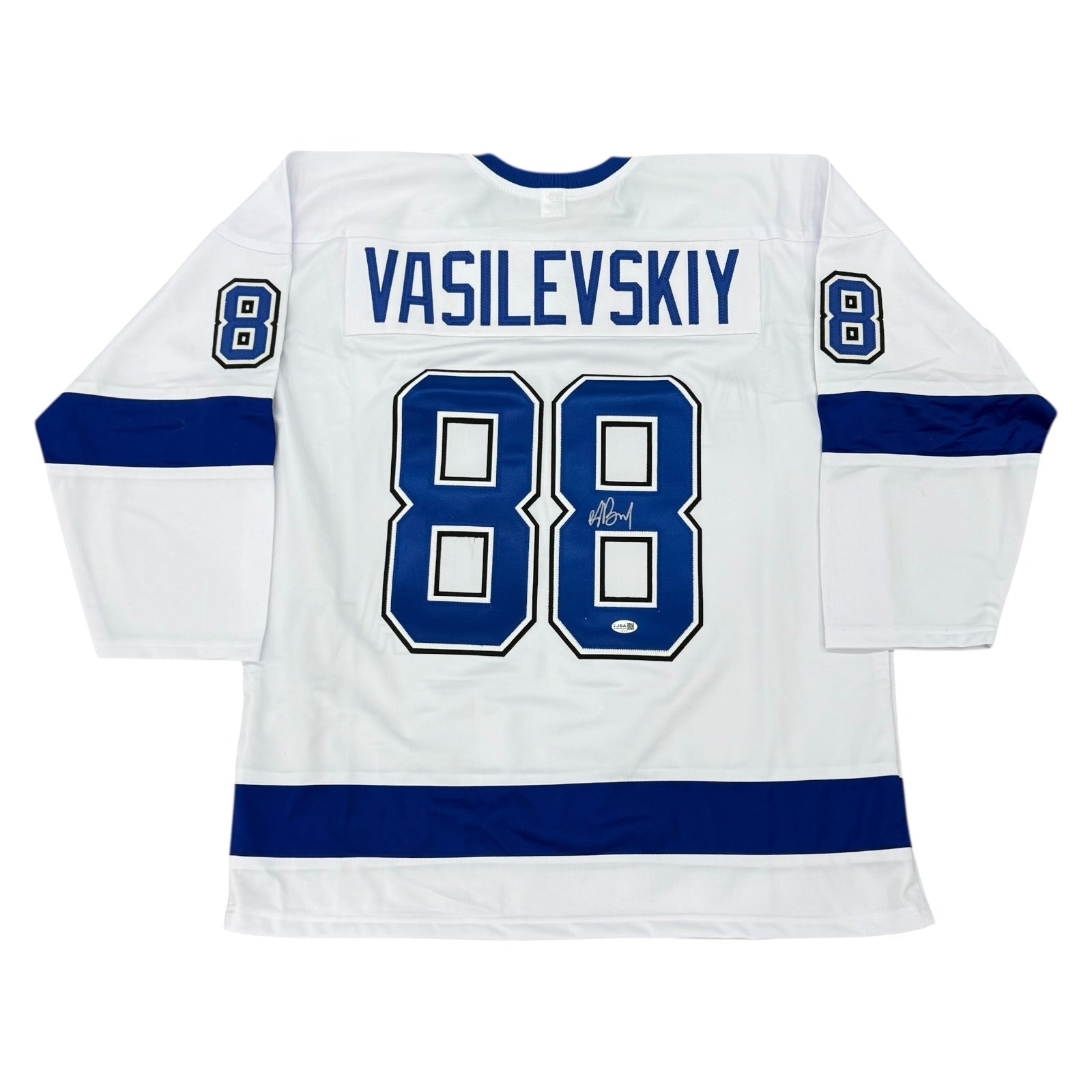 Andrei Vasilevskiy Autographed Tampa Bay Vasi (White #88) Custom Hockey Jersey - JSA Witness