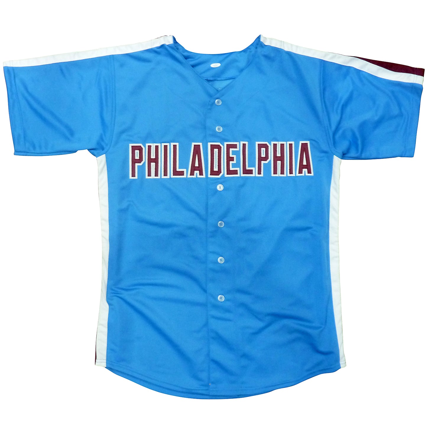 Pete Rose Autographed Philadelphia (Baby Blue #14) Custom Baseball Jersey - JSA