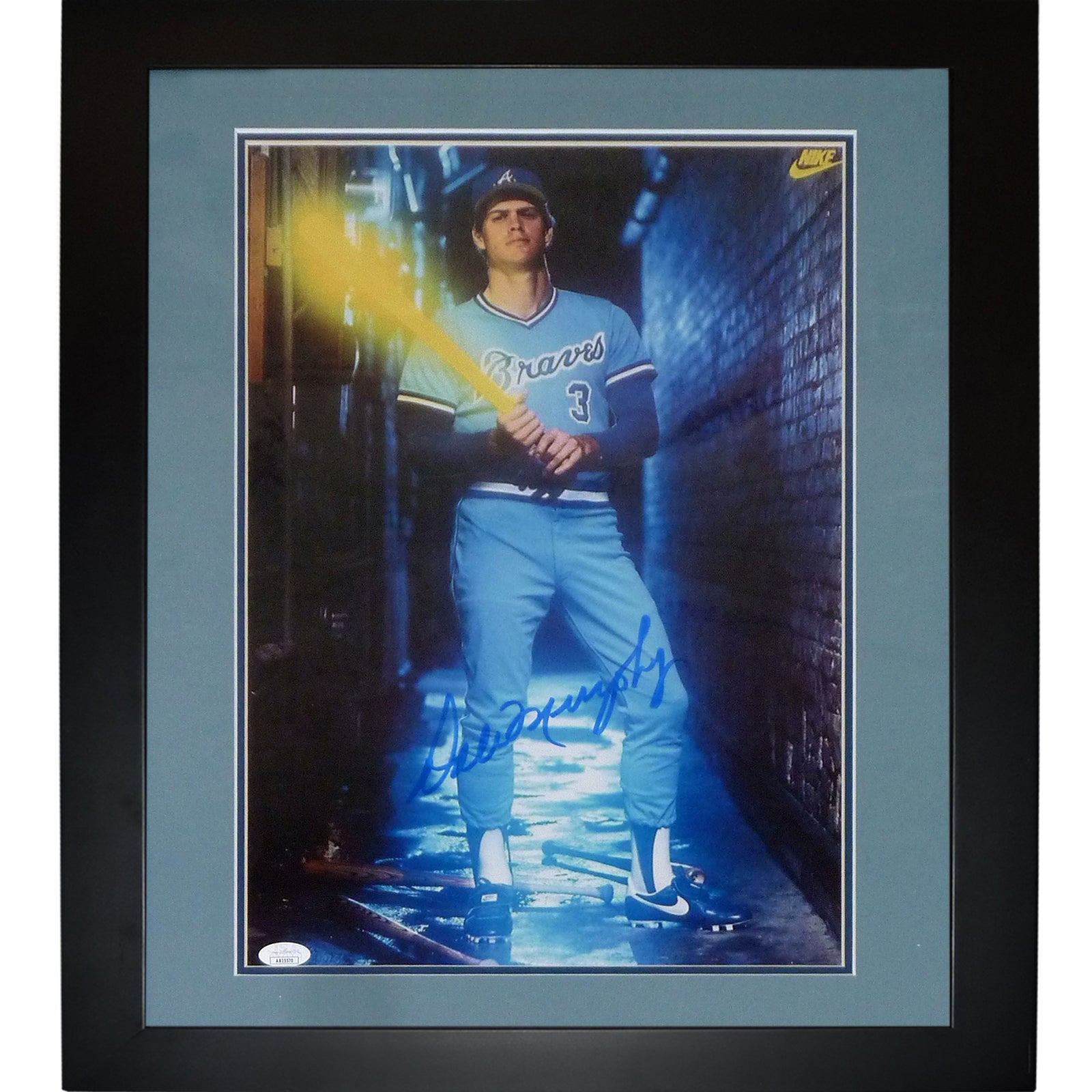Dale Murphy Autographed Atlanta Braves Deluxe Framed 11x14 Photo - JSA