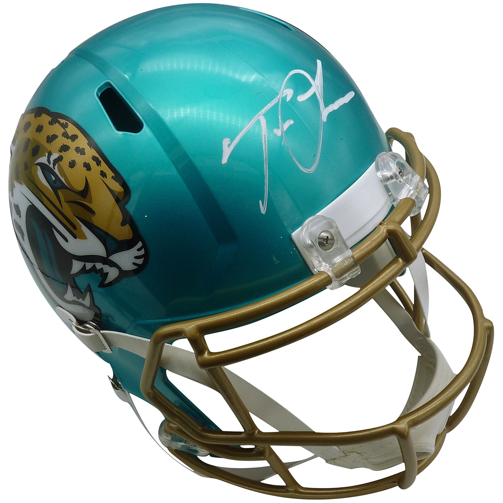 Trevor Lawrence Autographed Jacksonville Jaguars (FLASH Alternate) Deluxe Full-Size Replica Helmet - Fanatics