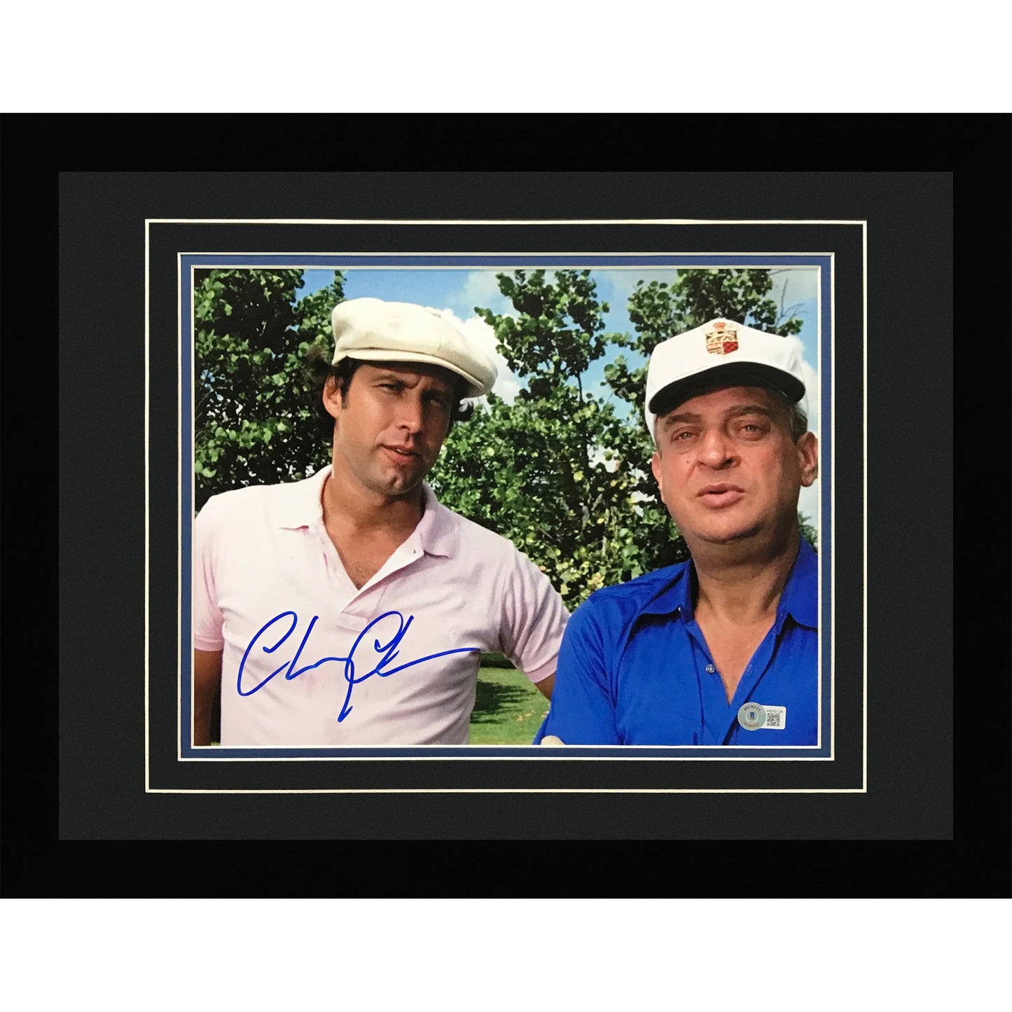 Chevy Chase Autographed Caddyshack with Rodney Dangerfield Deluxe Framed 11x14 Photo Beckett