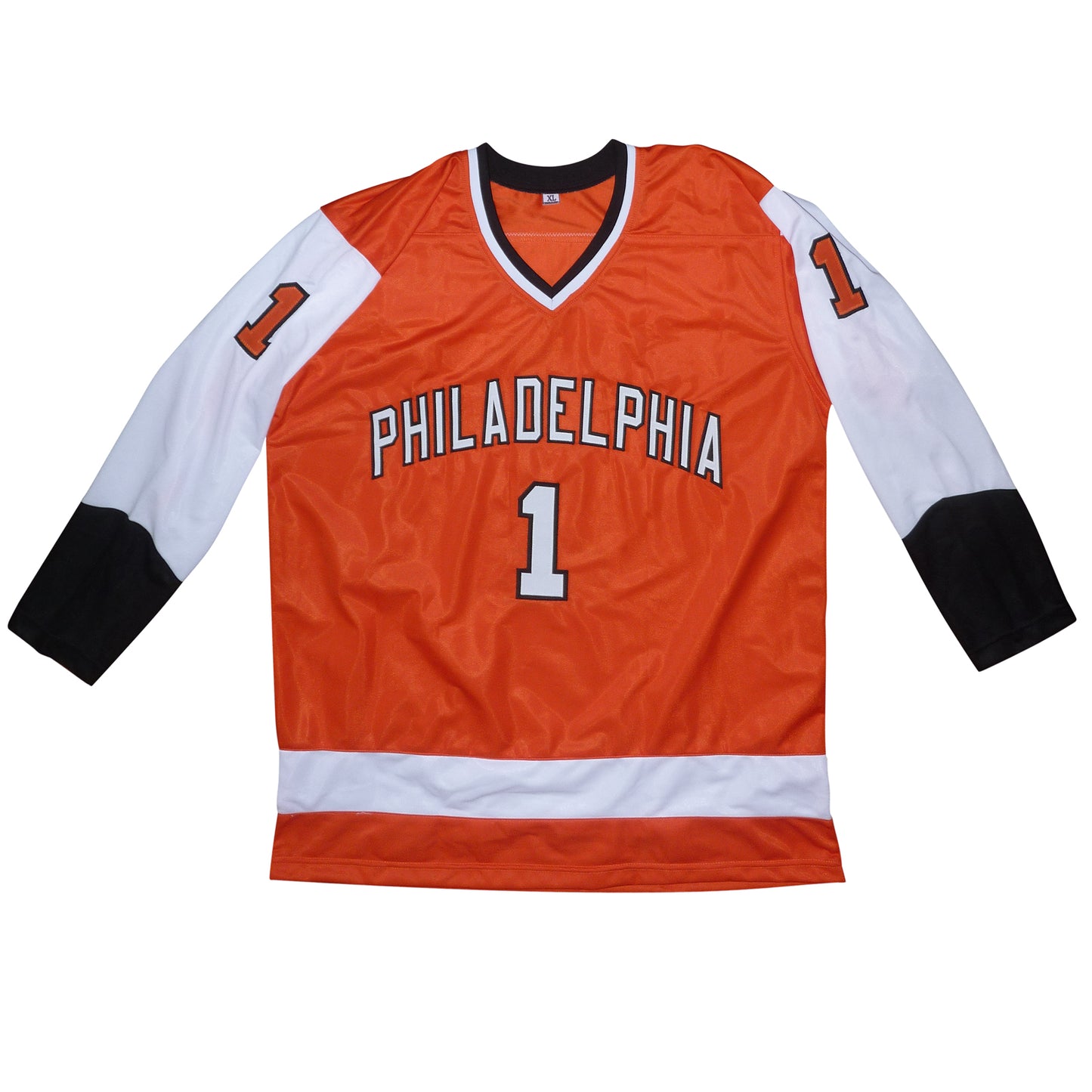 Bernie Parent Autographed Philadelphia (Orange #1) Custom Hockey Jersey - TriStar