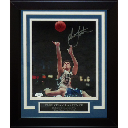 Christian Laettner Autographed Duke Blue Devils (1992 Final Four) Framed 8x10 Photo - JSA