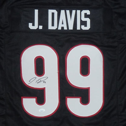 Jordan Davis Autographed Georgia Bulldogs (Black #99) Custom Jersey - Beckett