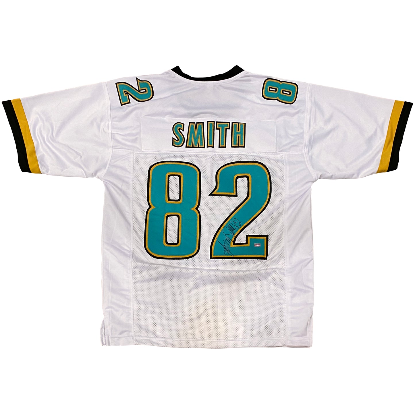 Jimmy Smith Autographed Jacksonville (White #82) Custom Jersey