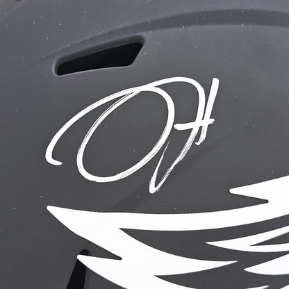 Jalen Hurts Autographed Philadelphia Eagles (ECLIPSE Alternate) Deluxe Full-Size Replica Helmet - JSA