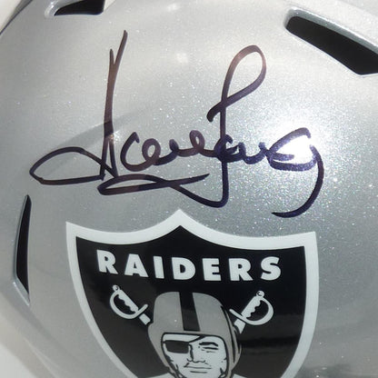 Howie Long Autographed Oakland Raiders Deluxe Full-Size Replica Helmet - BAS