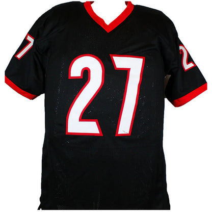 Nick Chubb Autographed Georgia Bulldogs (Black #27) Custom Jersey - Beckett