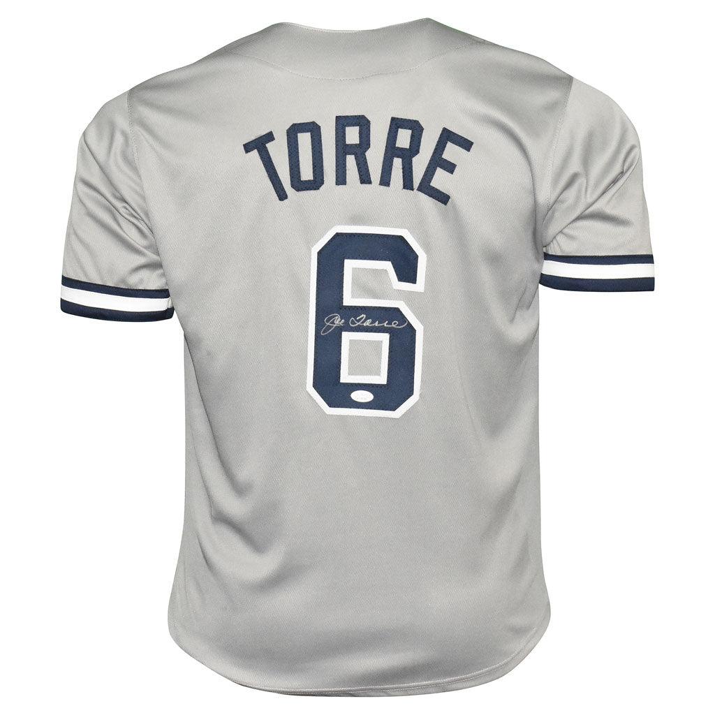 Joe Torre Signed New York (Grey #6) Baseball Jersey - JSA
