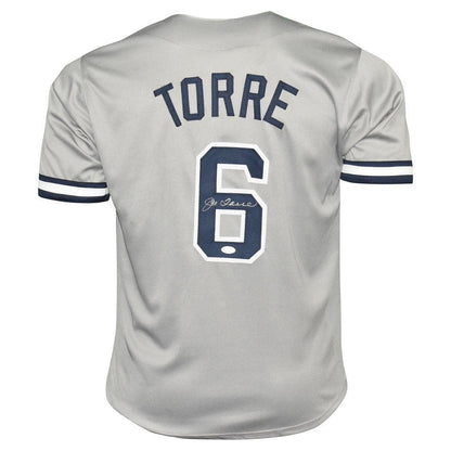 Joe Torre Signed New York (Grey #6) Custom Jersey - JSA