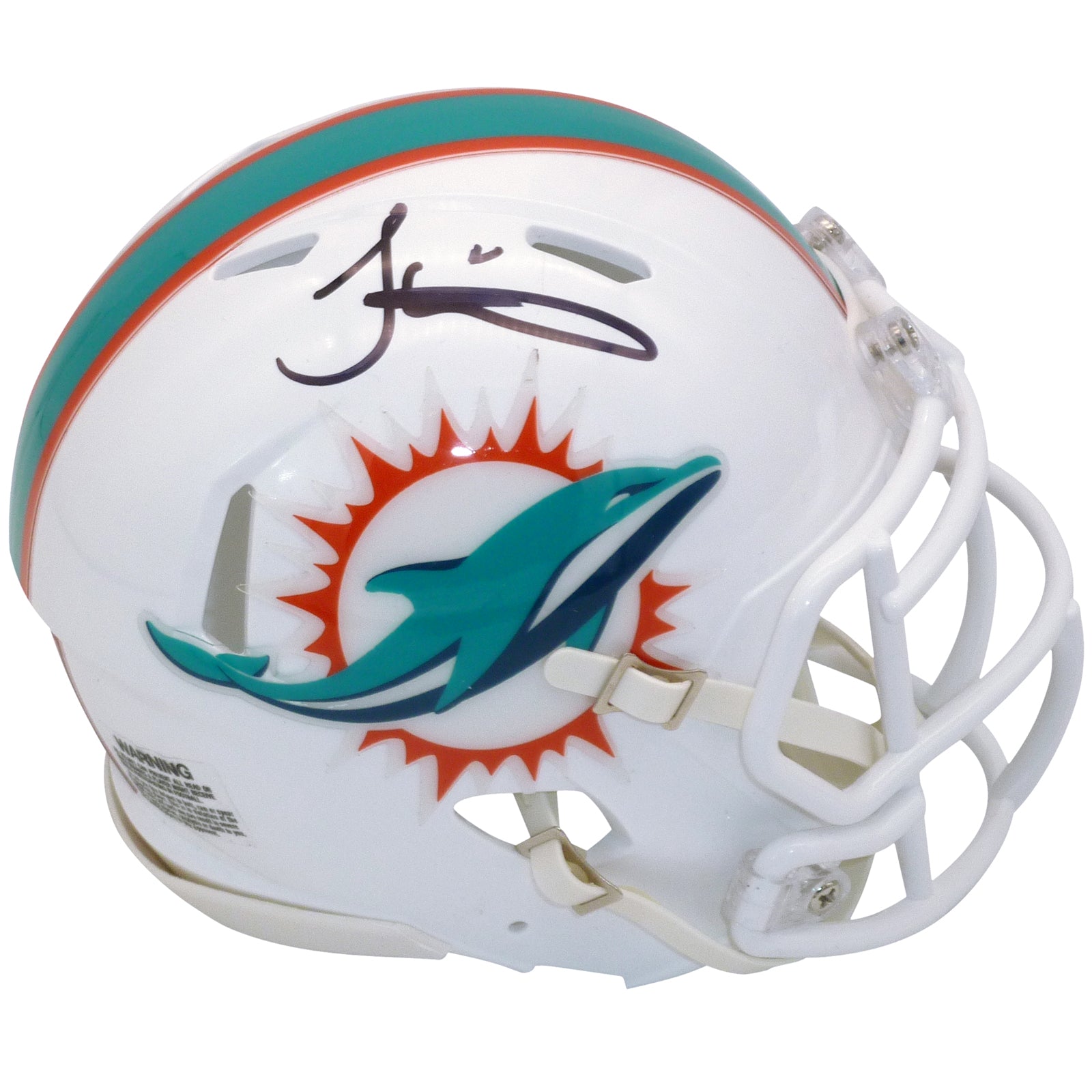 Tyreek Hill Autographed Miami Dolphins Mini Helmet - Beckett
