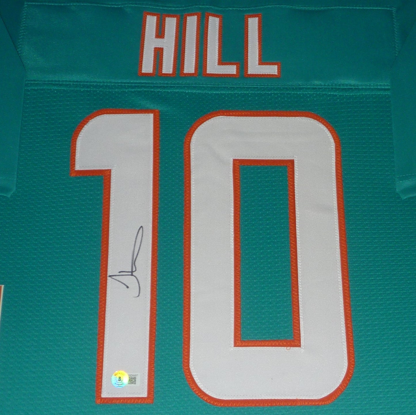 Tyreek Hill Aqua Miami Dolphins Autographed Nike Elite Jersey