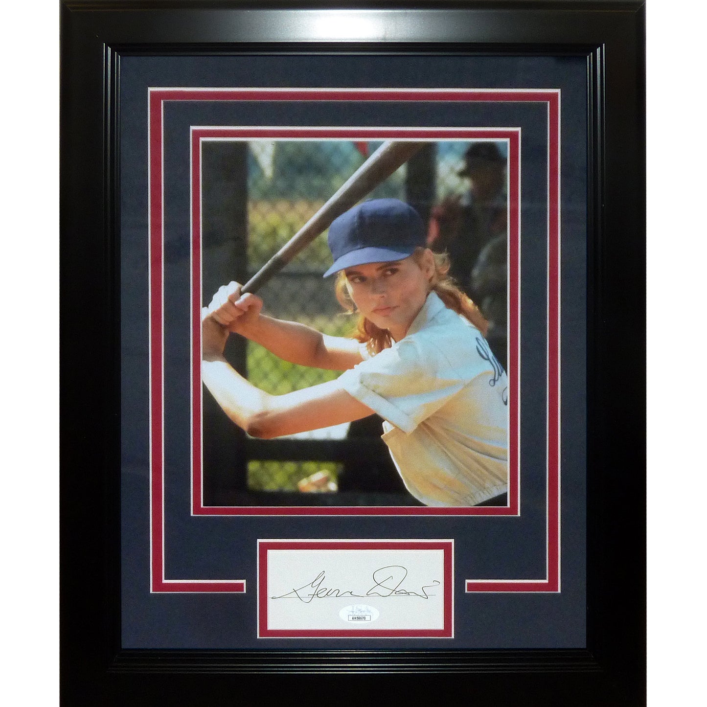 Geena Davis Autographed A League Of Their Own Signature Series Frame - JSA