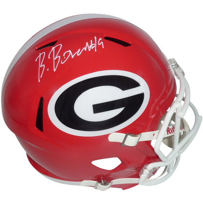 Brock Bowers Autographed Georgia Bulldogs Deluxe Full-Size Replica Helmet - Beckett