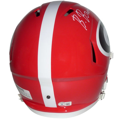 Brock Bowers Autographed Georgia Bulldogs Deluxe Full-Size Replica Helmet - Beckett