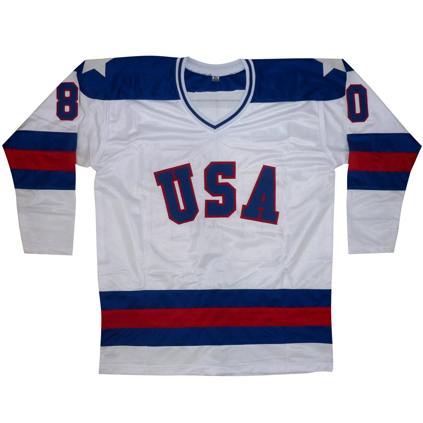 1980 U.S. Olympic Hockey Team Autographed (USA White #80) Custom Jersey - Miracle On Ice - 18 Team Member Signatures - Beckett Witnessed