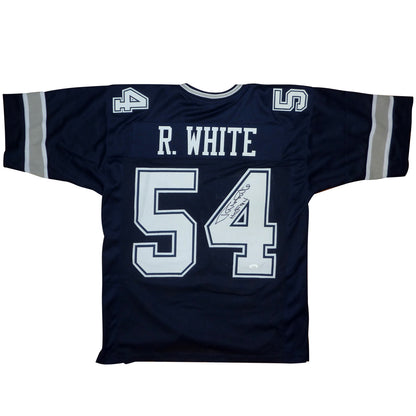 Randy White Autographed Dallas Cowboys (Blue #54) Custom Jersey w/ HOF 94 - JSA