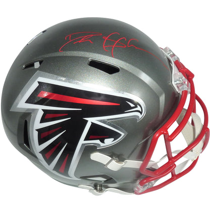 Deion Sanders Autographed Atlanta Falcons (FLASH Alternate) Deluxe Full-Size Replica Helmet – Beckett