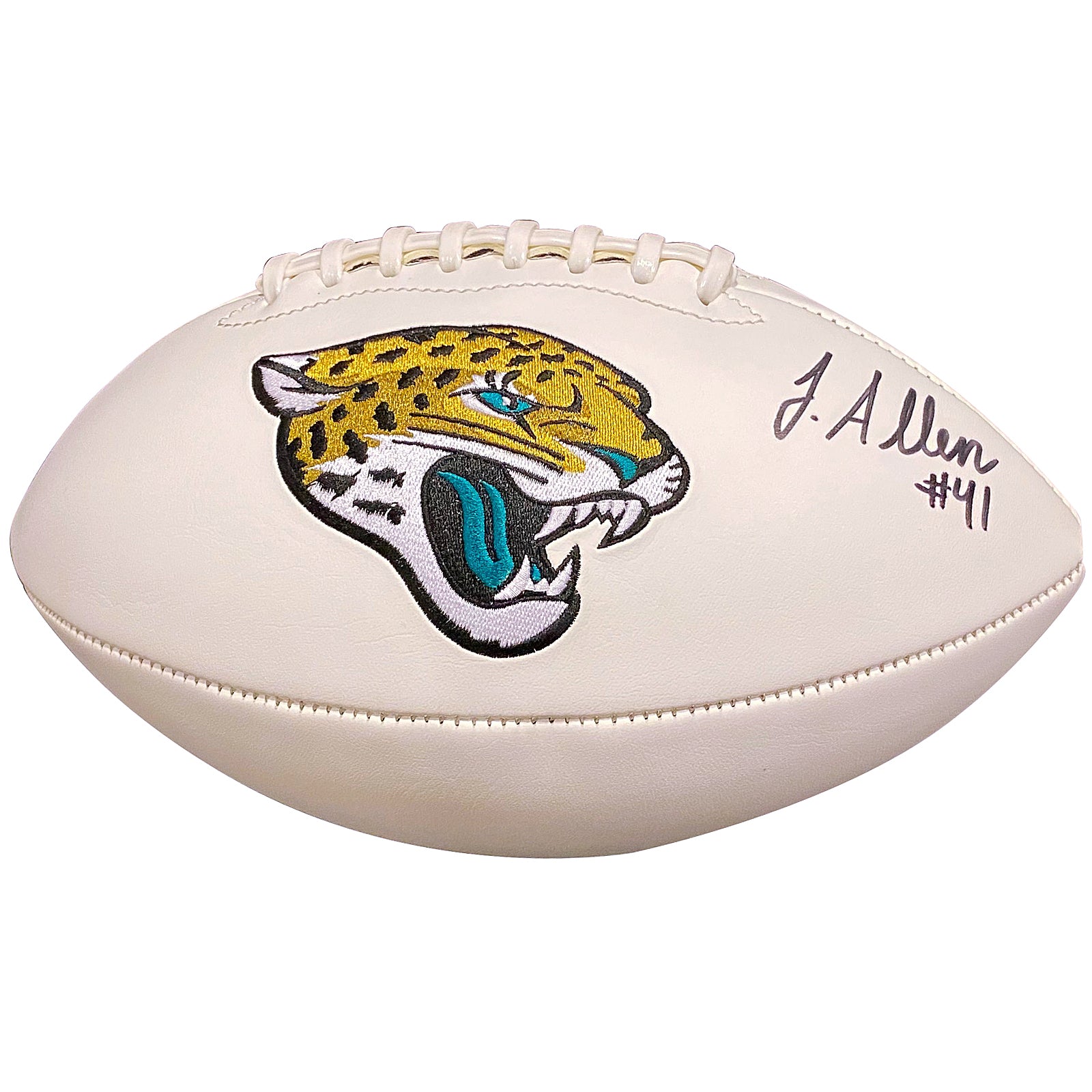 Josh Allen Autographed Jacksonville Jaguars Logo Football