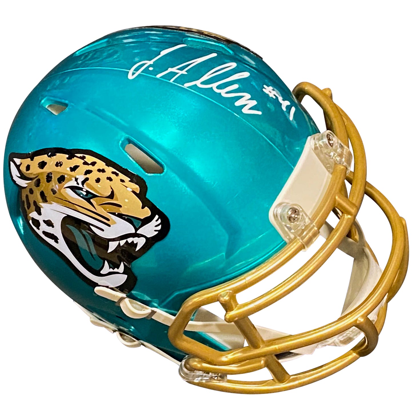 Josh Allen Autographed Jacksonville Jaguars (FLASH Alternate) Mini Helmet