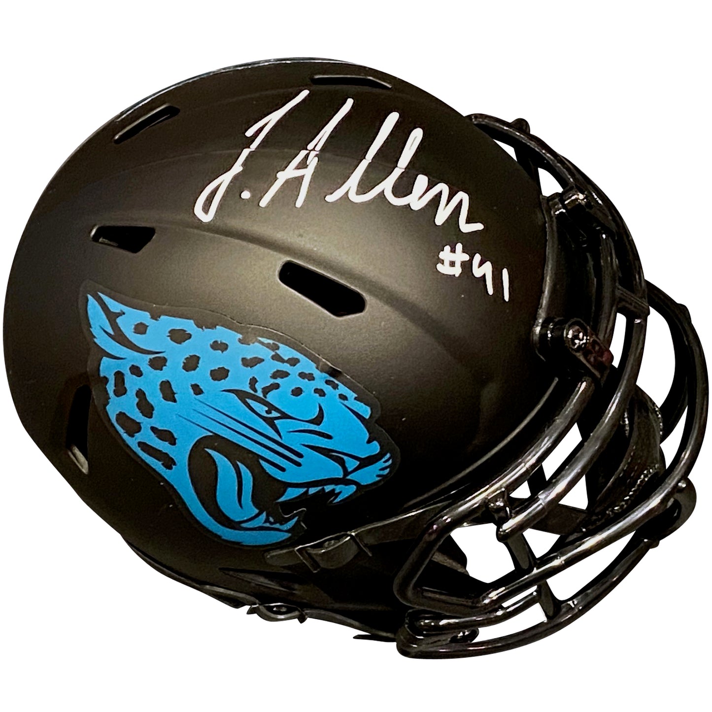 Josh Allen Autographed Jacksonville Jaguars (ECLIPSE Alternate) Mini Helmet