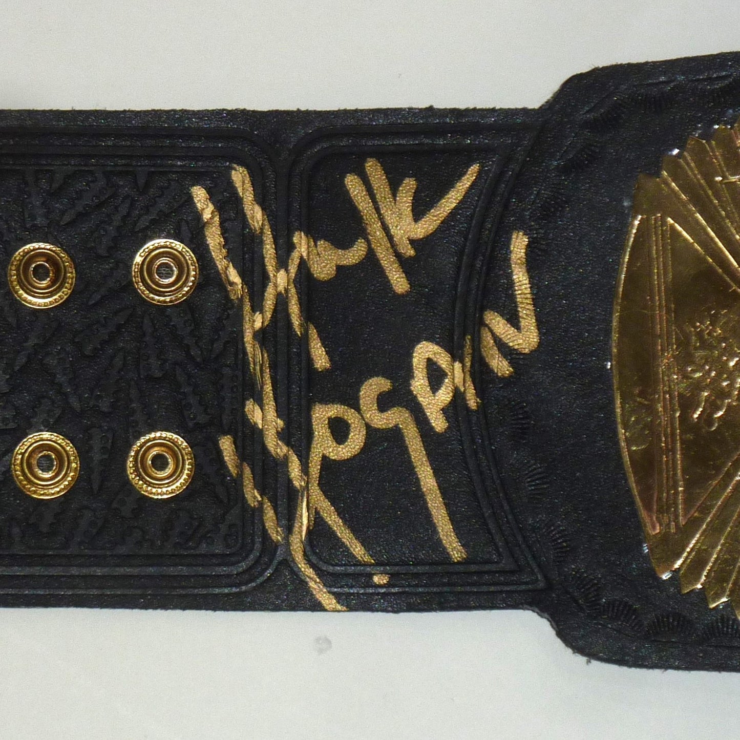 Hulk Hogan Autographed WWF Classic Winged Eagle Championship Title Belt- JSA