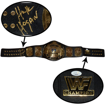Hulk Hogan Autographed WWF Classic Winged Eagle Championship Title Belt- JSA