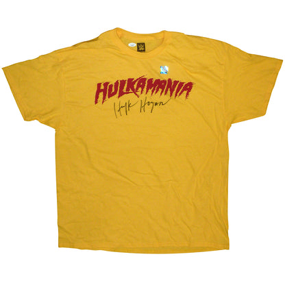 Hulk Hogan Autographed Hulkamania Yellow T-Shirt – JSA