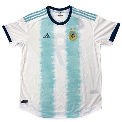 Kun Aguero Autographed Argentina Soccer Jersey - Beckett