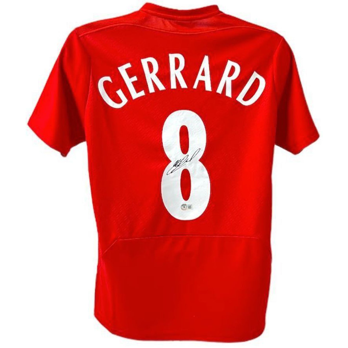 Steven Gerrard Autographed Liverpool (Red #8) Soccer Jersey - BAS
