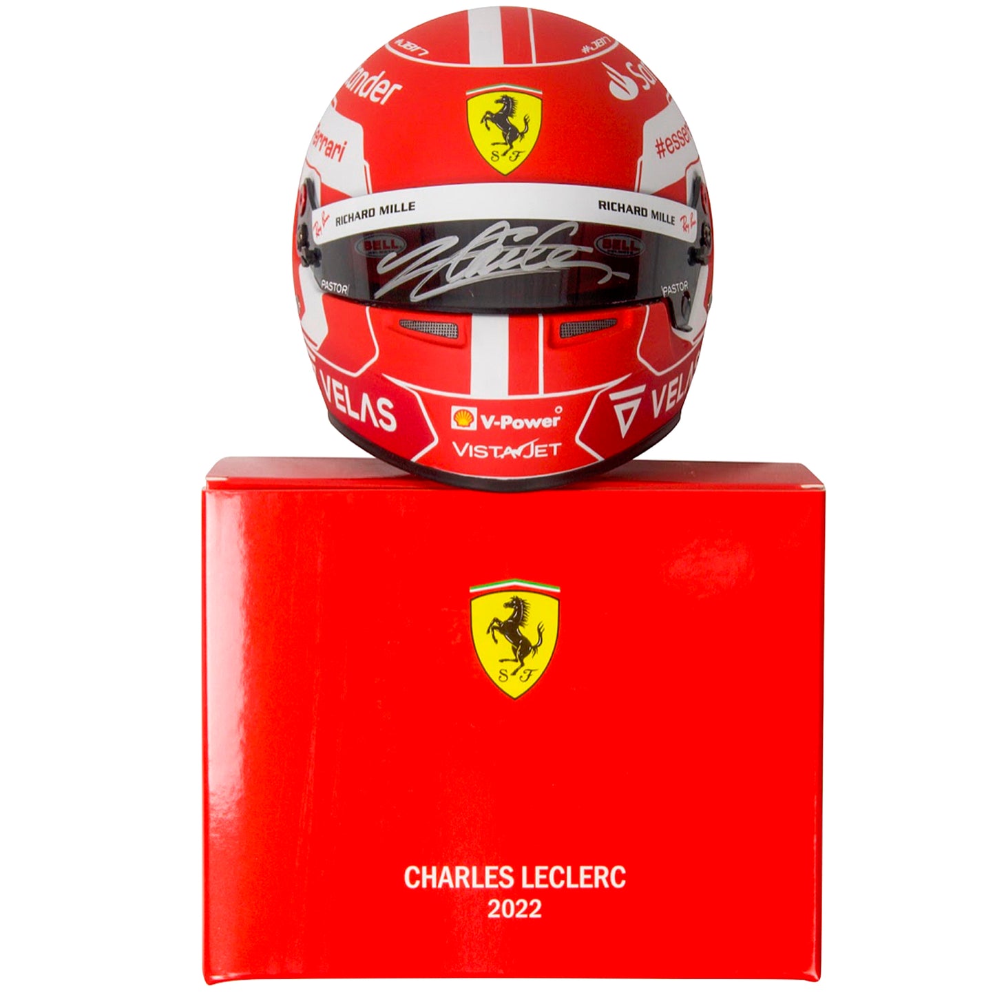 Charles Leclerc Autographed F1 Mini Ferrari Helmet - BAS