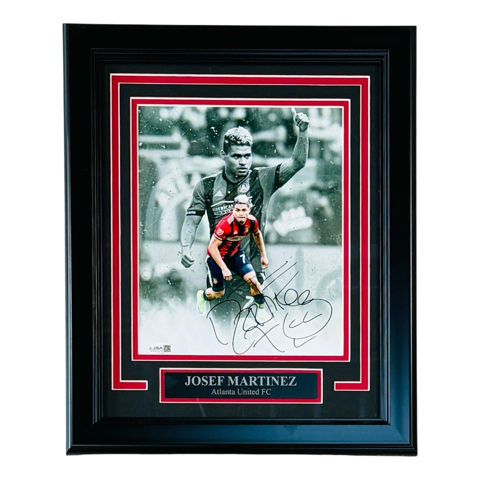 Josef Martinez Autographed Atlanta AC Soccer Deluxe Framed 8x10 Photo - JSA