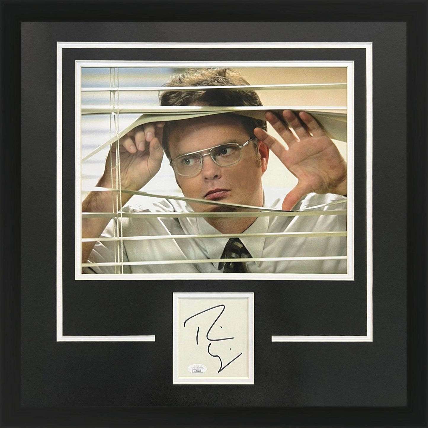 Rainn Wilson Autographed “The Office” Deluxe Framed Piece with 11x14 Poster - JSA