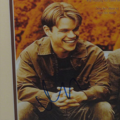 Matt Damon Autographed Good Will Hunting Deluxe Framed 12x18 Movie Poster - JSA