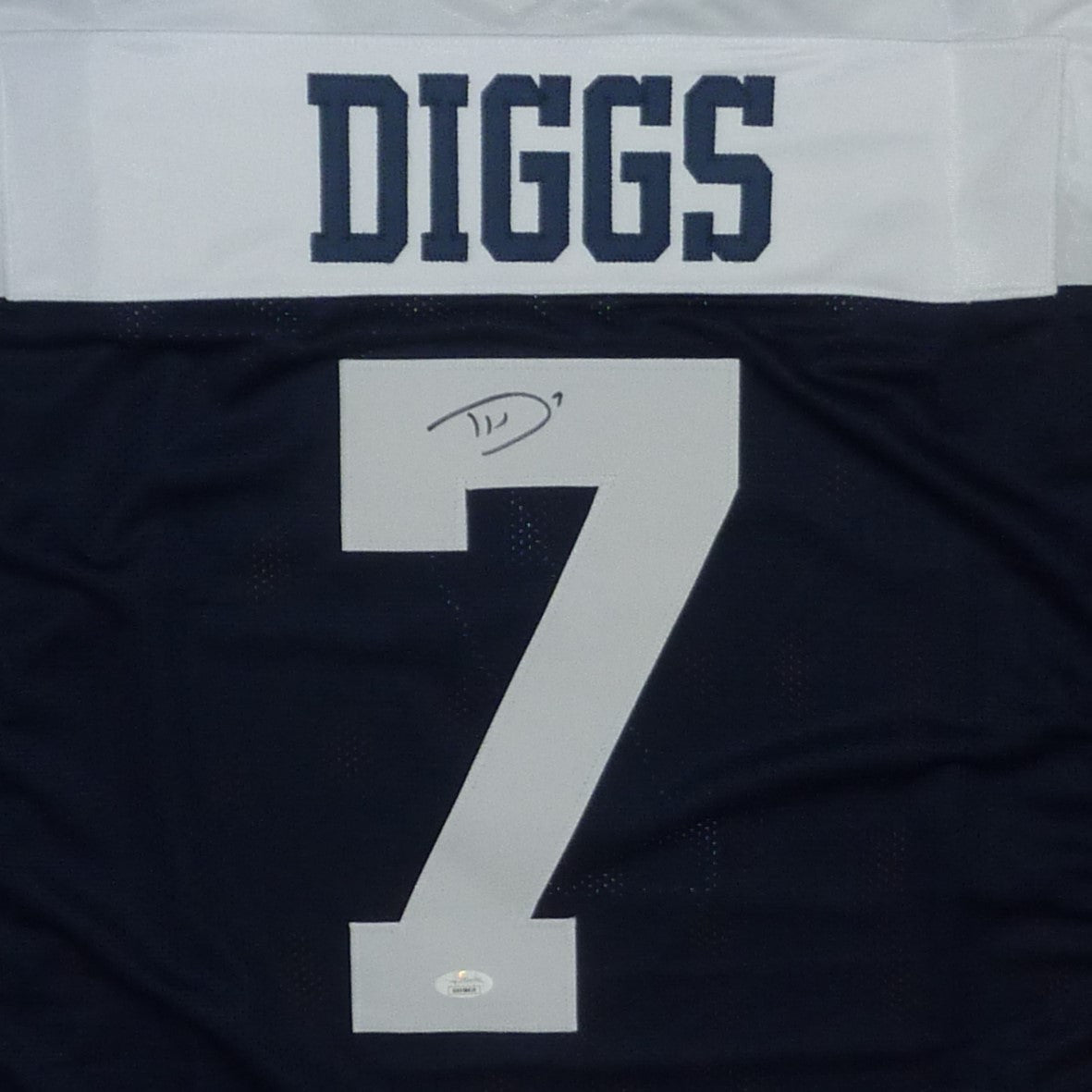 Trevon Diggs Autographed Dallas (Thanksgiving Day Blue #7) Custom Jersey - JSA