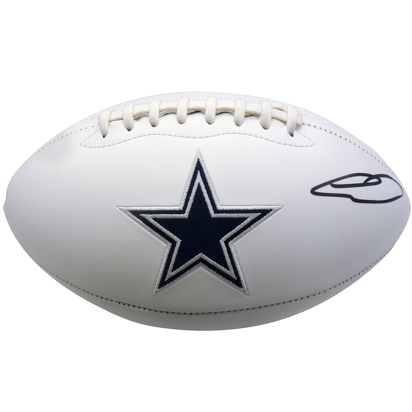 CeeDee Lamb Autographed Dallas Cowboys Logo Football - Fanatics