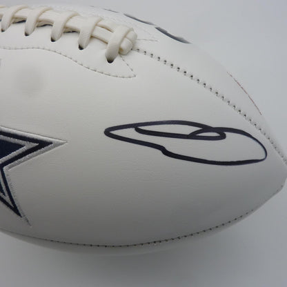 CeeDee Lamb Autographed Dallas Cowboys Logo Football – Fanatics
