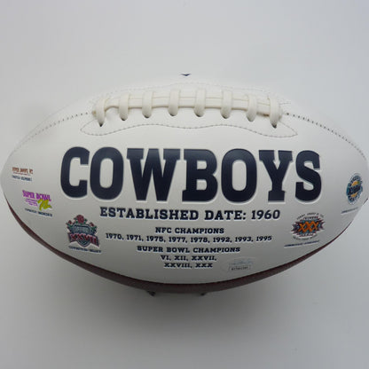 CeeDee Lamb Autographed Dallas Cowboys Logo Football - Fanatics