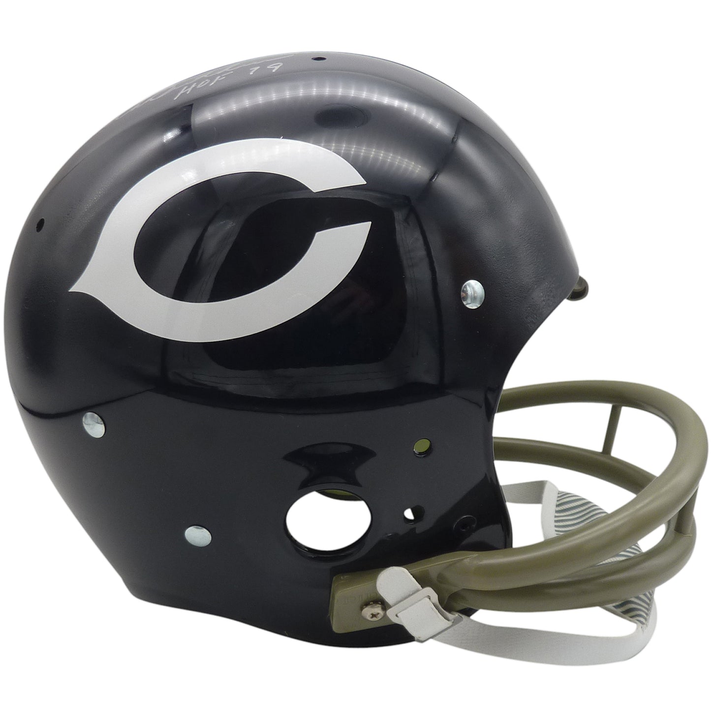 Dick Butkus Autographed Chicago Bears (Throwback) TK Style Full-Size Helmet w/ HOF 79 - JSA