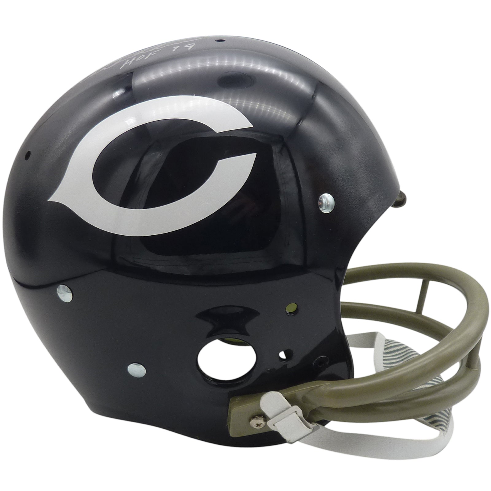 chicago bears motorcycle helmets Dick Butkus Autographed Chicago Bears (Throwback) TK Style Full-Size H – Palm Beach Autographs LLC