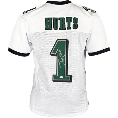 Jalen Hurts Autographed Philadelphia (White #1) Custom Jersey – JSA