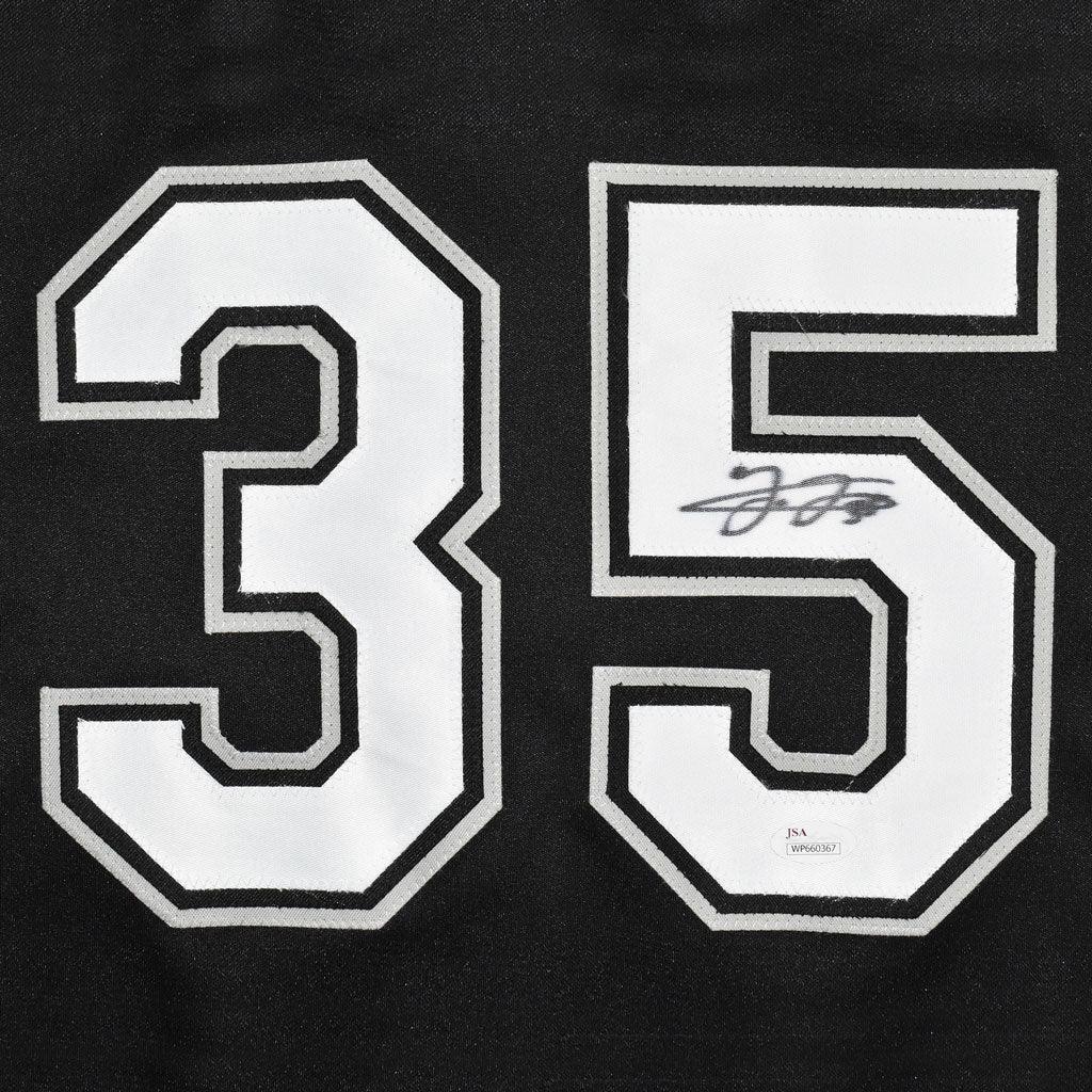 Frank Thomas Autographed Custom Chicago Black Career Stat Jersey -  SportsGraphing