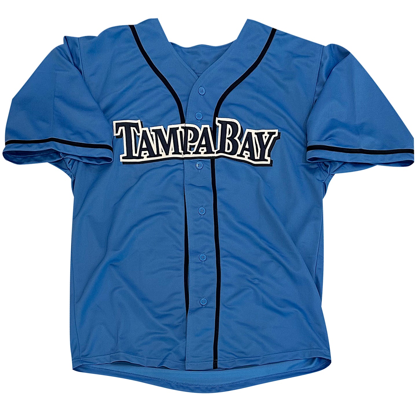 Randy Arozarena Autographed Tampa Bay (Navy Blue #56) Custom Jersey - JSA