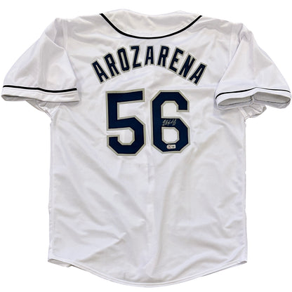 Randy Arozarena Autographed Tampa Bay (White #56) Custom Jersey - JSA