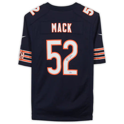 Khalil Mack Autographed Chicago Bears (Navy Blue #52) Nike Jersey - Fanatics