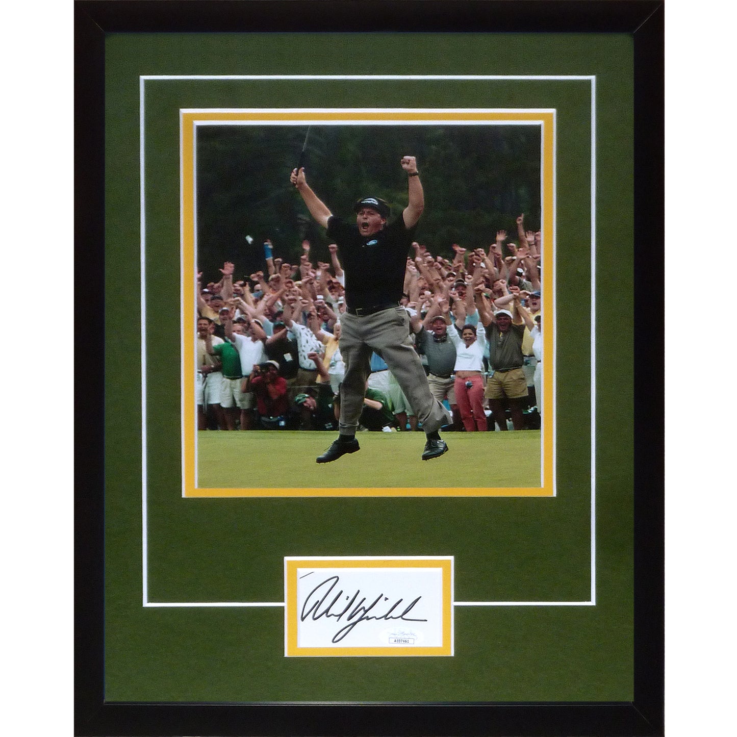 Phil Mickelson Autographed Masters Golf Signature Series 11x14 Photo Frame - JSA
