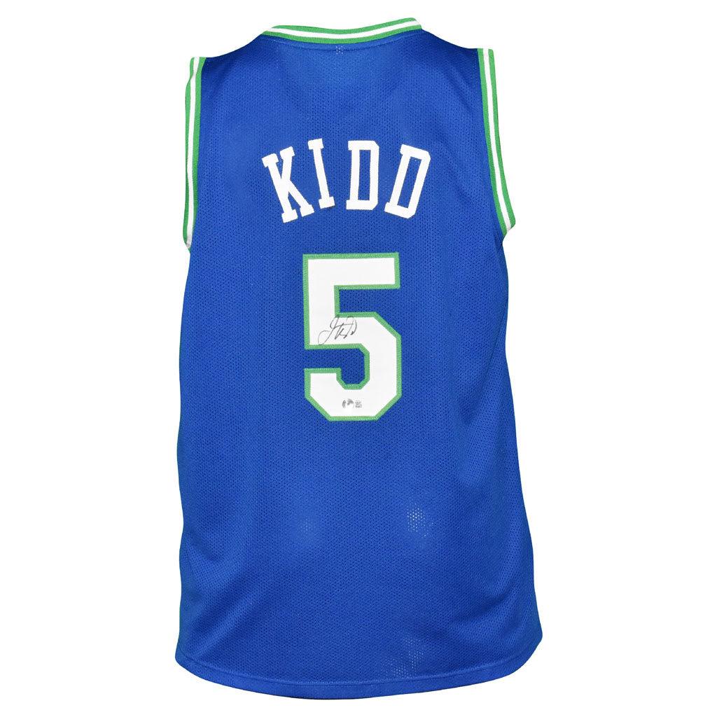 Jason Kidd Autographed Dallas (Blue #5) Custom Jersey - BAS